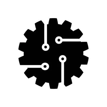 Technological sign. Electronic equipment, control. Vector icon on a white bac Stock Illustration