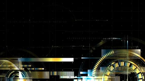 Technological space metallic middle interface vector background abstract Stock Illustration