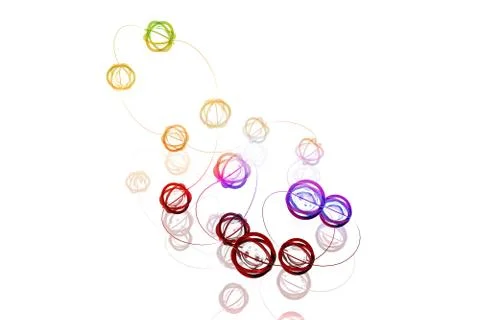 Technological spheres connected Stock Illustration