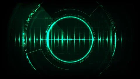 Technological system encryption future hud searching interface background vec Stock Illustration