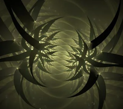 Technological thorns. Illustration