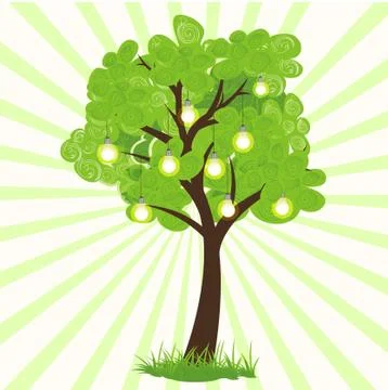 Technological tree Stock Illustration