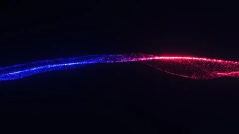 Technological wave animation Stock Footage 308398814