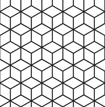 Technologically seamless pattern with bold lines and round corners lines. Stock Photos