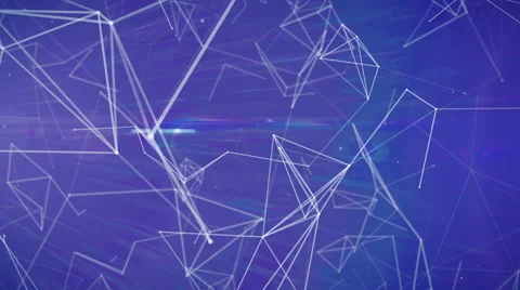 Technologies. Abstract background with plexus connections wire frame web Video stock 59534204