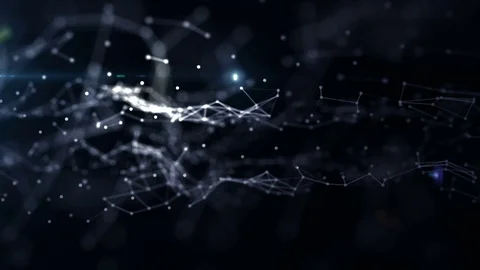 Technologies. Abstract background with plexus connections wire frame web Stock Footage 70842793