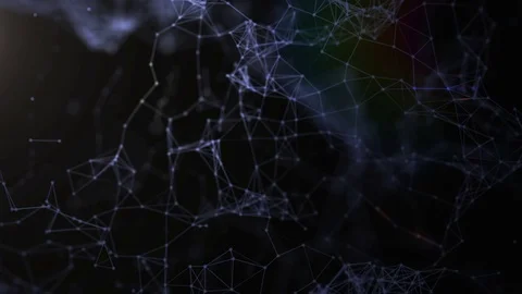 Technologies. Abstract background with plexus connections wire frame web Stock Footage 70882955