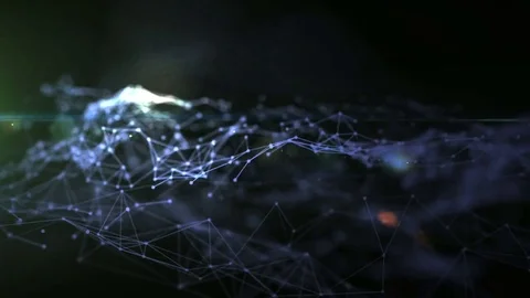 Technologies. Abstract background with plexus connections wire frame web Stock Footage 70883577