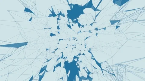 Technologies. Abstract background with plexus connections wire frame web Stock Footage 79204957