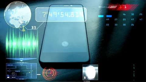 Technologies applied in smartphone Stock Footage 70313481