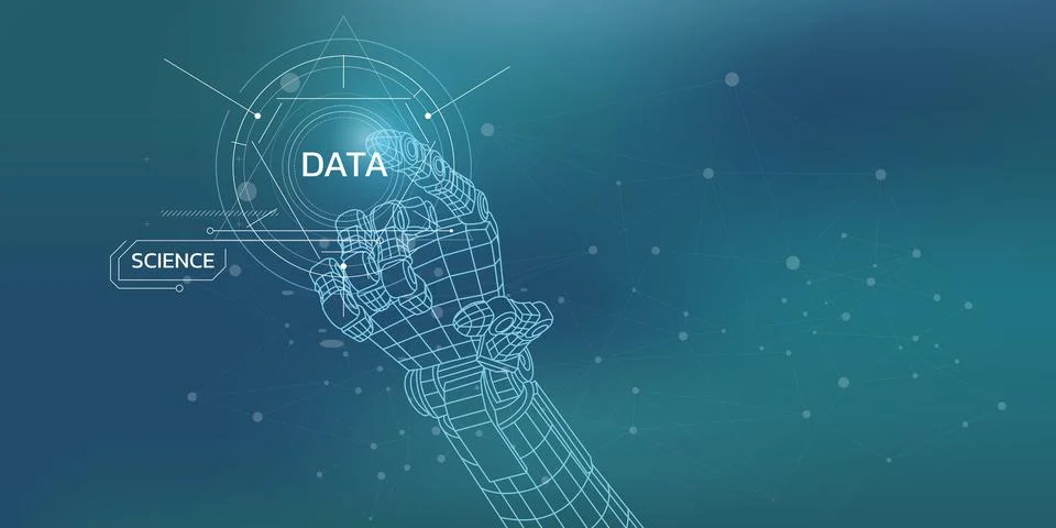 Technologies, artificial intelligence in the development of robotic processes 스톡 일러스트