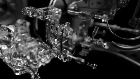 Technologies of the future: assembly of units with high accuracy. Stock Footage 327919585
