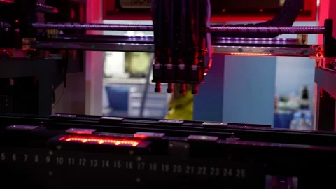 Technologies for the production of microchips on modern innovative equipment Stock Footage 156441628