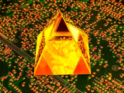 Technologies for the production of microprocessors of the future. Nanotechnol Stock Photos