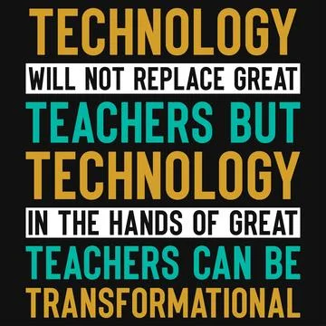 Technologies typography tshirt design Stock Illustration