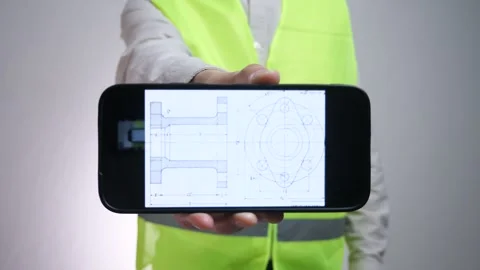 Technologist and diagram. Stock Footage 310629283