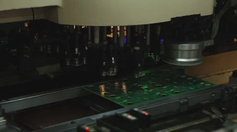 Technology 0004-SMD assembly machine Vídeo Stock 1217262