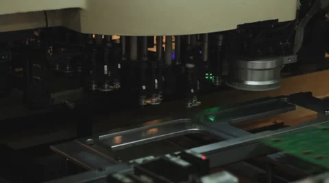 Technology 0005-SMD assembly machine Vídeo Stock 1217269