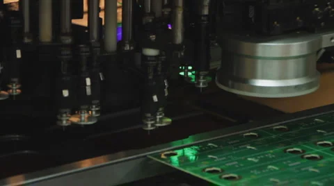 Technology 0010-SMD assembly machine Stock Footage 1217768