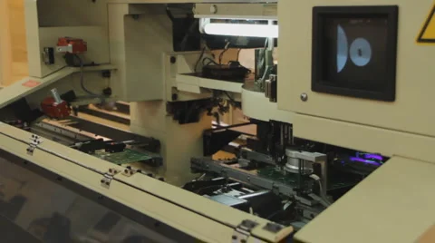 Technology 0016-SMD assembly machine Stock Footage 1217728