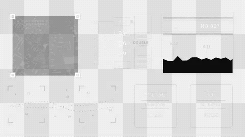 Technology 2D GFX  HUD elements. Stock Footage 150273584