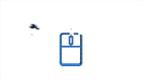 Technology 3D pixel icon on white background. Information technology. Motion 動画素材 153855796