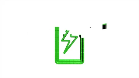 Technology 3D pixel icon on white background. Information technology. Motion Stock Footage 153873119