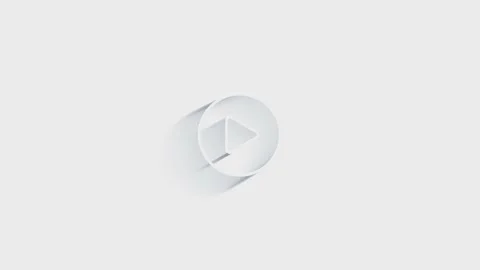 Technology 3D shadow icon on white background. Information technology. Motion Vidéo 153793454