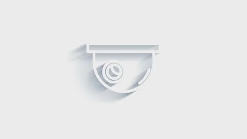 Technology 3D shadow icon on white background. Information technology. Motion 動画素材 153797053