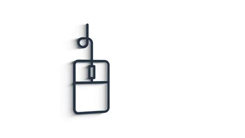Technology 3D shadow icon on white background. Information technology. Motion Видео 153802189