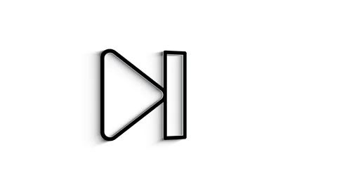 Technology 3D shadow icon on white background. Information technology. Motion Stockbeeldmateriaal 153813992