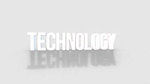 Technology 3D Text spinning on an orange background. Looped video.4K 動画素材 276680863