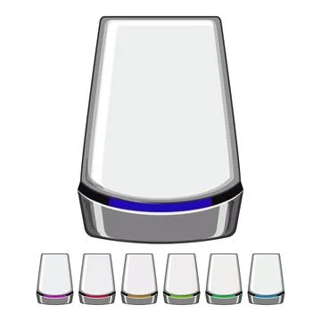 Technology 5g modem cartoon vector graphic Stock Illustration
