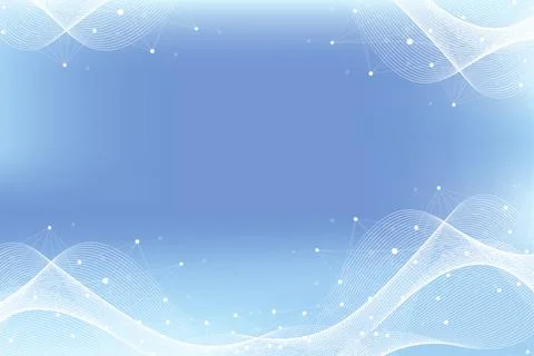 Technology abstract background with connected line and dots. Big data Illustrazione stock