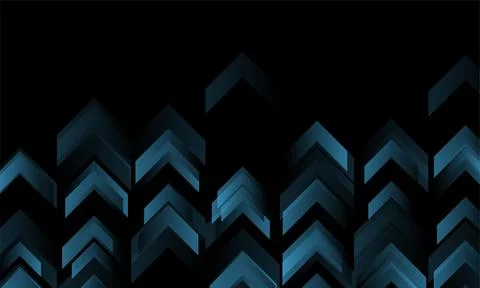 Technology abstract background with dark blue arrows Stock Illustration