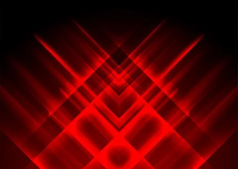 Technology abstract background with dark red glossy glowing arrows Illustrazione stock