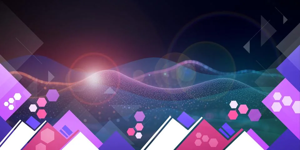 Technology abstract background. Future Innovation Concepts and Learning Security Stock Illustration