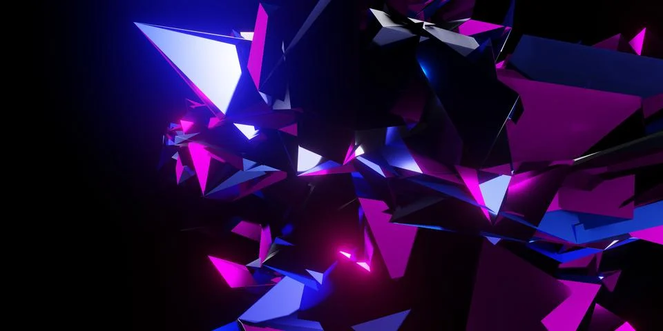 Technology abstract background glow 3d illustration Stock Illustration