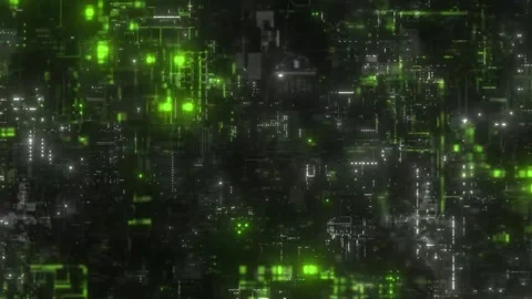 Technology abstract background green Stock Footage 229897536