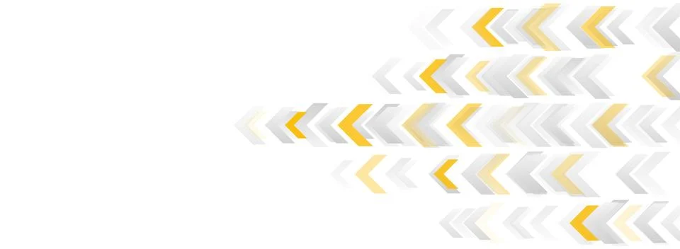 Technology abstract background with grey orange arrows Stock Illustration