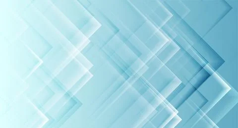 Technology abstract background with light blue glossy arrows Stock Illustration