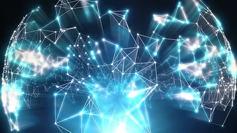 Technology Abstract Background Particle,Graphic Background Stock Footage 166741578