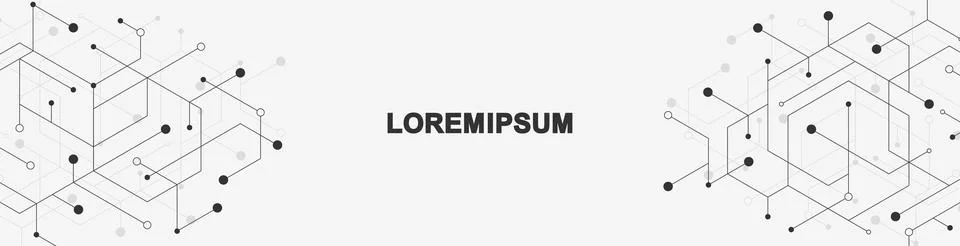 Technology abstract background with triangle and hexagon shapes. Triangular 库存插图