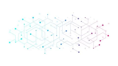 Technology abstract background with triangle and hexagon shapes. Triangular イラスト素材