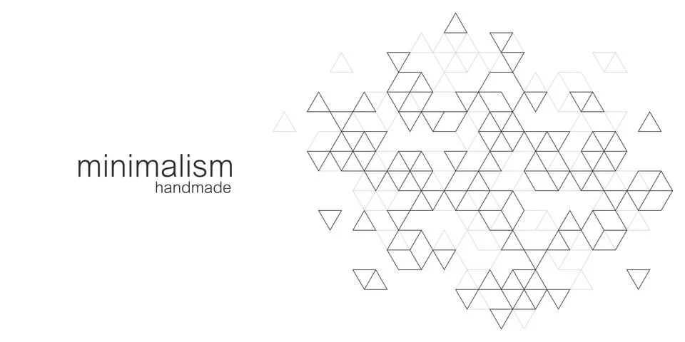 Technology abstract background with triangle and hexagon shapes. Triangular Stock Illustration