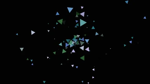 Technology Abstract  background Triangles 2D. Stock Footage 213285965