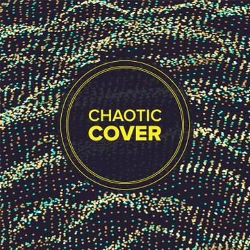 Technology Abstract Background Vector. Chaotic Curve. Motion Stream. 3D Grid Illustrazione stock