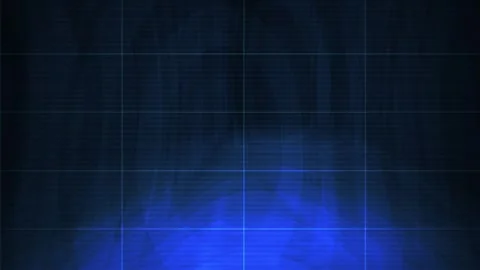 Technology Abstract Blue Grid Background with Glowing Vertical Light Beam a.. Stock Footage 343769080