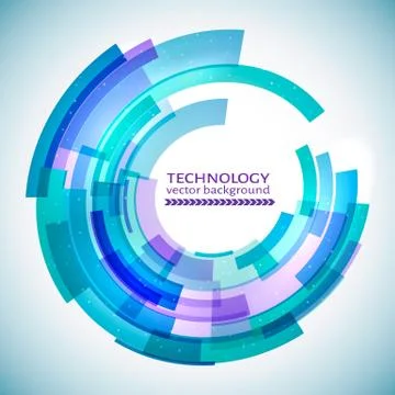 Technology abstract circle background. Mechanical background. Design template 스톡 일러스트