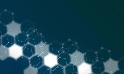 Technology Abstract connected line dots network background concept Stockillustratie